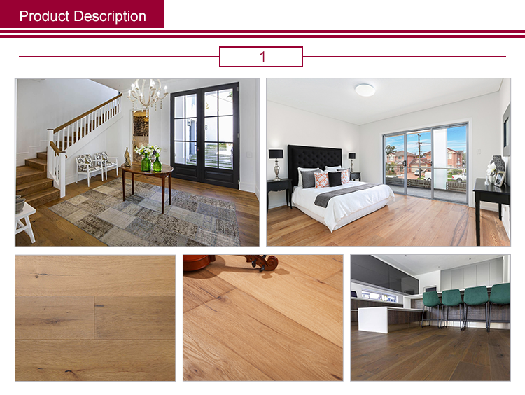 Factory Oak Floor Hardwood Commercial Home Decor Wood Flooring