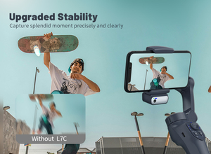 Stabilizzatore Gimbal per Smartphone L7Cpro Originale a <span class=keywords><strong>3</strong></span> Assi con Tracciamento AI e Treppiede per Vlog, Streaming Live e Viaggi - Product Image 5