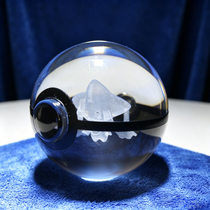 Venta al por Mayor de Esferas de Cristal K9 Pulido de Alta Calidad de 50 mm y 80 mm, Esfera de Jirachi Personalizada con Grabado Láser 3D, Regalo para Niños - Product Image 4