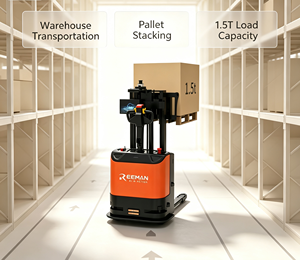 Montacargas Autónomo Stackerman, Altura de Elevación de 2.5 m, Capacidad de Carga de 1.5 Toneladas, Robot Inteligente para Apilamiento de Palés para Almacén - Product Image 1