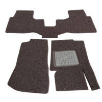 Tapis de voiture en bobine de PVC, 2 pièces, couleurs mélangées, avec support pointu