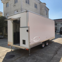 Camion de nourriture remorque mobile de restauration entièrement équipée en plein air mobile bière crème glacée café chariots remorques de nourriture entièrement équipée