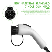 Station de recharge rapide DC pour véhicules électriques à haute efficacité, extérieure, 16A, 3,5KW, prise EV portable GBT