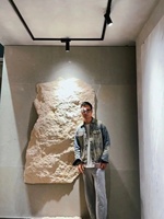 Panneau mural en pierre artificielle PU, grande dalle épaisse, pierre artificielle décorative 3D pour murs intérieurs et extérieurs