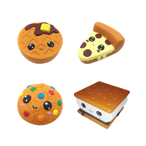Nuevo Juguete Antiestrés de Goma Elástica de Recuperación Lenta - Simulación de Chocolate, Galleta, Pizza y Pan - Product Image 1
