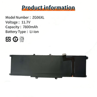 Batterie d'ordinateur portable ZG06XL pour HP EliteBook 1050 G1 HSTNN-IB8H HSTNN-1B8H HSN-Q11C L07045-855 L07046-855 L07351-1C1