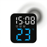 Spiegel-Elektronischer Moderner Wecker Bestseller Neues Design Großhandel Hintergrundbeleuchtung LED Digital-Thermometer-Anzeige Auf Lager