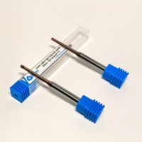 Fresa de Carburo de Acero de 2 Filos Personalizable, Venta Caliente, con Cuello Largo Cónico, Punta de Bola con Radio para Fresado