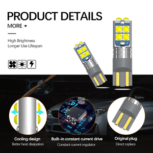 Amarillo Đỏ dẫn T10 tín hiệu nêm đọc xe ánh sáng bóng đèn OEM dẫn xe đèn T10 194 168 501 W5W WY5W 10 <span class=keywords><strong>SMD</strong></span> <span class=keywords><strong>CANBUS</strong></span> không có lỗi - Product Image 5