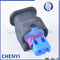 Connecteur étanche automobile femelle 2 broches Fiche de bobine d'allumage 3-1718643-1 3-1718647-1 C Pour Chrysler Dodge