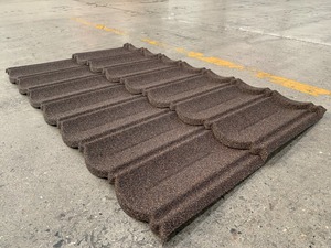 Tuiles de toiture en acier revêtues de pierres, <span class=keywords><strong>anti</strong></span>-âge, antichoc, lisses et modernes, à prix de gros, <span class=keywords><strong>anti</strong></span>-corrosion pour appartements - Product Image 5