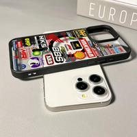 Coque de téléphone magnétique en acrylique avec motif de dessin animé, antichoc et anti-chute, pour iPhone 15 Pro Max, 16, 14, 13