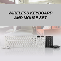 Leadlingplus — Mini PC Portable 2.4g Usb, clavier et souris ergonomiques, sans fil, petit ensemble pour ordinateur de bureau