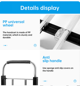 Thanh Đảo chuyển đổi trolly tay xe tải máy kéo cửa có thể điều chỉnh Trailer trên bánh xe hàng hóa làm việc Dolly giỏ hàng xe đẩy - Product Image 6