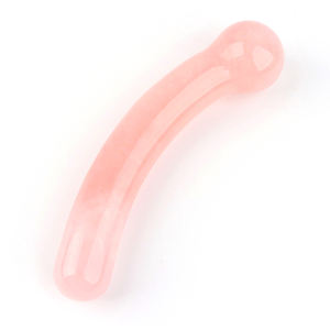 Neuheiten: Natürlicher Kristall Yoni <span class=keywords><strong>Dildo</strong></span> Massagegerät, Heilkristall Rosenquarz Massagestab für Frauen - Product Image 5