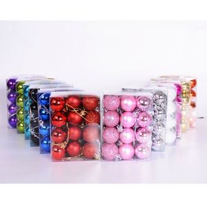 ขายส่งลูกบอลพลาสติกประดับต้นคริสต์มาส ขนาด 3 ซม., 4 ซม., 6 ซม., 8 ซม. - Product Image 1