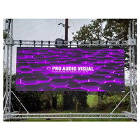 Écran d'affichage extérieur à LED 4k 500x1000mm Panneaux muraux vidéo à LED P3.91 P4.81 Affichage publicitaire à LED de location
