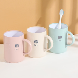 Đơn Giản Hiện Đại Thực Tế Nhà Nha Khoa Phòng Tắm Dày Bền Màu In Dễ Thương Phim Hoạt Hình Mèo Xử Lý Bàn Chải Đánh Răng <span class=keywords><strong>Cup</strong></span> Cho Các Cặp Vợ Chồng - Product Image 4