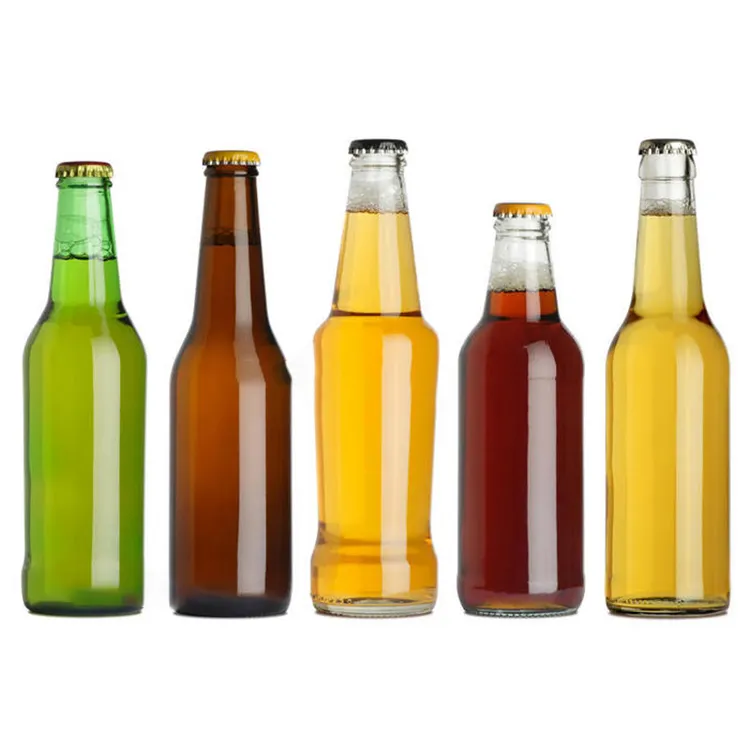 Wholesale Glass Bottle Recycled 250ml 300ml 330ml 500ml Glass Beer Bottle For Drinking