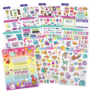 Papier auto-adhésif réutilisable pour enfants, autocollant imprimé, collection, vente en gros - Product Image 2
