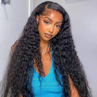 Perruques Lace Front en Cheveux Humains Vierges Vietnamiens Naturels, HD Transparentes, Sans Colle, pour Femmes Noires, Vente en Gros