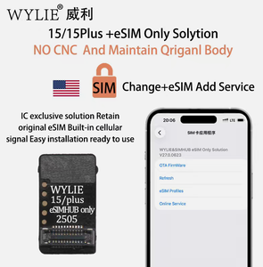 Wylie IP15 15plus IP16 16plus con Esim, Solución Exclusiva, Sin CNC, No Requiere <span class=keywords><strong>SIM</strong></span> Física - Product Image 5