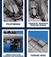 Reobrix 33038 Nuevo Bloques de Construcción de Juguete DIY B2 Bomber Stealth y Strategic, Juguetes de Construcción para Niños, Regalo, Sets de Bloques de Construcción