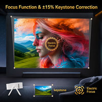 Projecteur intelligent miniature Magicsee MG60, prise en charge 1080P FHD 4K, Android 14.0 WiFi 6, Home Cinéma 150 pouces pour films en extérieur