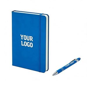 Simple Design Logo Hot Sale <b>A5</b> Size Factory Supply Pu Leather Notebook <b>Notepad</b> Composition Book Custom Promotional Gifts - Product Image 1