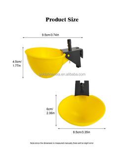 QA ayam puyuh menggantung cangkir air puting minum mangkuk burung mangkuk air plastik air cangkir minum - Product Image 2