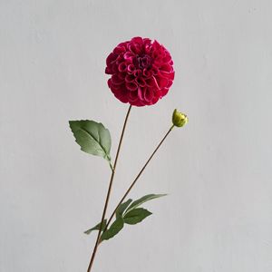 Nouvelle Arrivée 2026 – <span class=keywords><strong>Fleur</strong></span> Artificielle <span class=keywords><strong>Dahlia</strong></span> Effet Naturel, <span class=keywords><strong>Dahlia</strong></span> Artificielle Bordeaux pour Décoration Maison et Mariage - Product Image 6