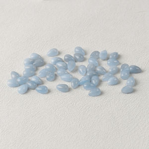 Cabujón de Aguamarina Natural en Forma de Lágrima Hecho a Medida, Personalización Disponible, Proveedor de Joyería de Aguamarina Natural. - Product Image 3