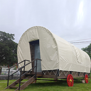 Tenda Carrozza a Doppio Strato Personalizzata per Quattro Stagioni con Ruote Mobili, Lussuosa e Impermeabile per <span class=keywords><strong>Glamping</strong></span> e Campeggio - Product Image 6