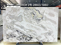 Dalle de marbre blanc Fendi Ali, pierre de luxe Karibib Fantasy Namibia pour mur de villa, plan de travail, dessus de table