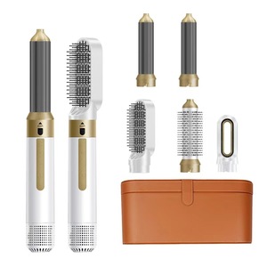 Cross Border 5 In 1 Multifunctional Hot Air Comb Set With Interchangeable Heads Portable <b>Hair</b> <b>Dryer</b> Curling Straightener - Product Image 1