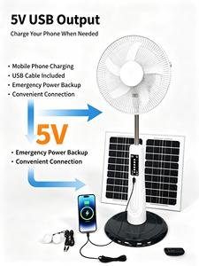 Clearance Air Cooling Fan <b>Portable</b> <b>Solar</b> <b>Panel</b> Energy Fan Corrugated Box New Arrival Stand <b>Solar</b> Cool Fan - Product Image 1