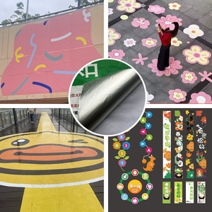 Autocollant directionnel de sol en aluminium pour attraction touristique extérieure pour parcs, stations et zones pittoresques - Product Image 1