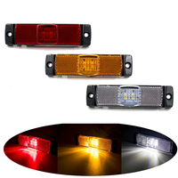 Feux latéraux de camion 12V 24V, étanches, 20 LED, feux de signalisation, feux d'avertissement rouge, jaune, blanc pour camion, bus