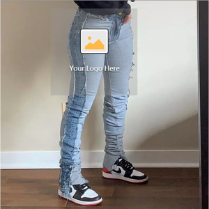 Jeans de Mujer 2025, Personalizados con Láser, de Cintura Alta, Estilo <span class=keywords><strong>Campana</strong></span>, Pantalones de Mezclilla para Mujer - Product Image 6