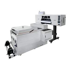 A4 pencetak inkjet set transfer panas t shirt mesin cetak 60cm pencetak dtf semua dalam satu a3 pengocok bubuk