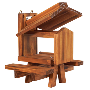 Vente chaude Poli <span class=keywords><strong>Bois</strong></span> Écureuil et Chipmunk Feeder Peint À La Main <span class=keywords><strong>Jardin</strong></span> Table De Pique-Nique <span class=keywords><strong>avec</strong></span> Décor À La Maison Motif - Product Image 1