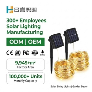 Guirlande <span class=keywords><strong>solaire</strong></span> à 100 LED en cuivre pour extérieur, éclairage <span class=keywords><strong>de</strong></span> jardin <span class=keywords><strong>solaire</strong></span> étanche pour patio, arbre, mariage, Noël - Product Image 1