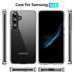 Étui de téléphone anti-rayures transparent en TPU avec pare-chocs et dos rigide en PC, protection intégrale pour Samsung Galaxy S25 - Product Image 2