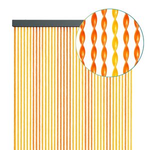 ม่านกันยุง 120x230 ซม. แบบมีชายครุย พร้อมใบพัดพีวีซีสีทองและสีน้ำตาล - Product Image 6