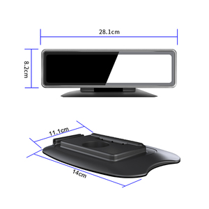 12 Zoll 4G Android 1080P Rückspiegel mit ADAS/LCWS/FVWS Dual Lens Auto DVR Dashcam IPS Bildschirm Video recorder 4 Kamerasystem - Product Image 5