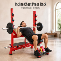 Banc de musculation inclinable REYK en acier au carbone durable, à charge libre, style plat, pour exercices de musculation