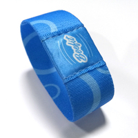 Pulsera de Moda con Logotipo Personalizado Impreso, Etiqueta NFC Programable de Poliéster, Control de Acceso, Pulsera Elástica