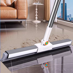 ไม้กวาดซิลิโคนวิเศษ ดีไซน์ทันสมัย ขนแปรงนุ่ม สำหรับกวาดน้ำ กวาดพื้น และถูพื้น ใช้ในห้องน้ำ กำจัดเส้นผม - Product Image 2