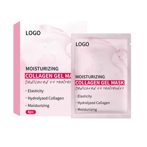 Masque en feuille d'hydrogel profond au bio-collagène et à la vitamine C, marque privée, avec des bienfaits hydratants, anti-rides et éclaircissants - Product Image 1