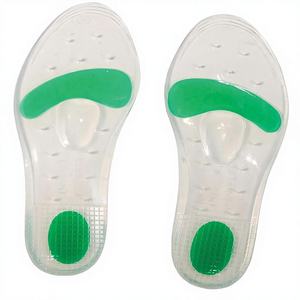 Semelles intérieures en silicone pour le sport, semelles épaisses en silicone, soutien de la voûte plantaire, coussinets de chaussures en silicone, demi-semelles unisexes - Product Image 1